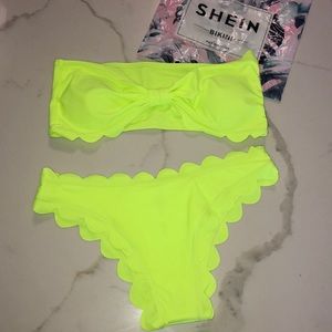 Highlighter yellow bikini